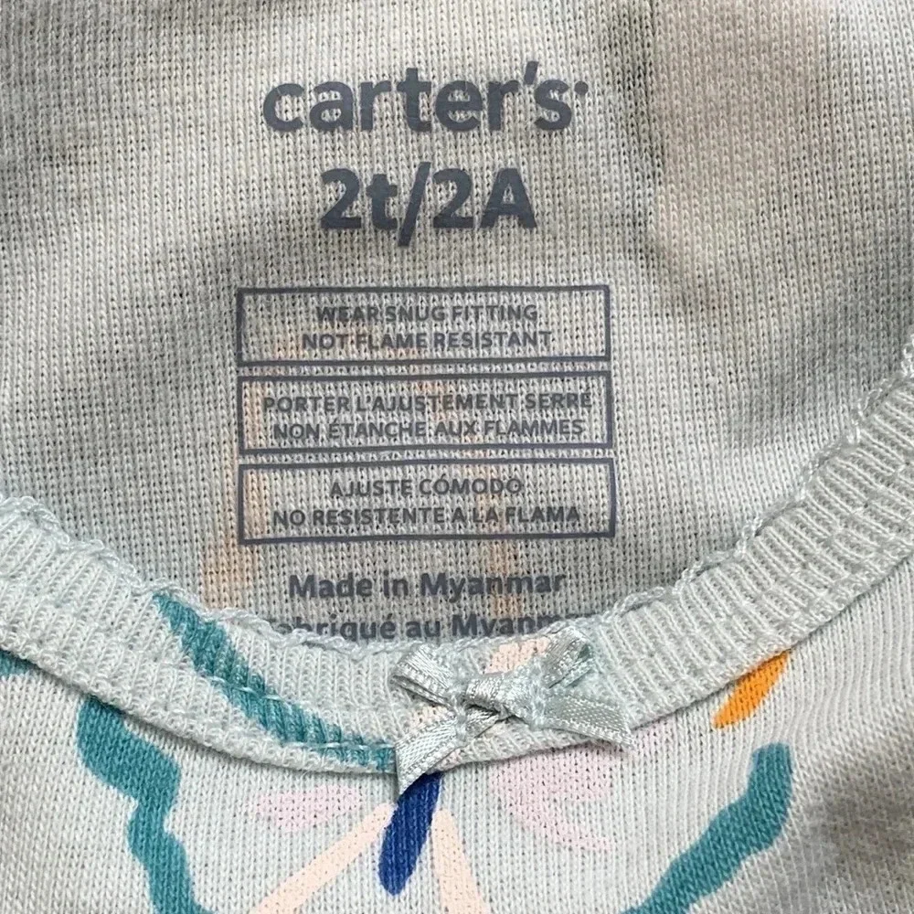 Carter’s Bundle 4 Piece Pajamas Set Toddler 2T New